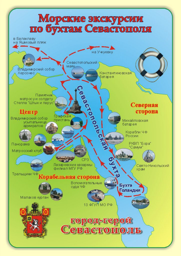морские экскурсии по Севастополю